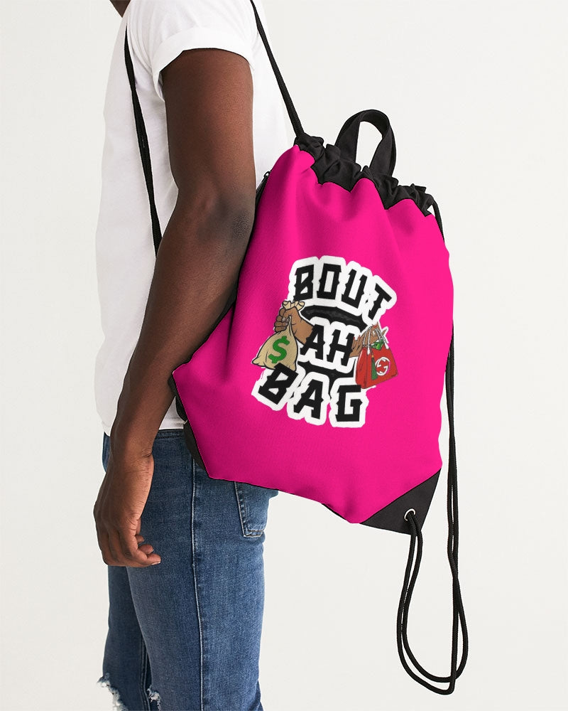 Bout Ah Bag Canvas Drawstring Bag