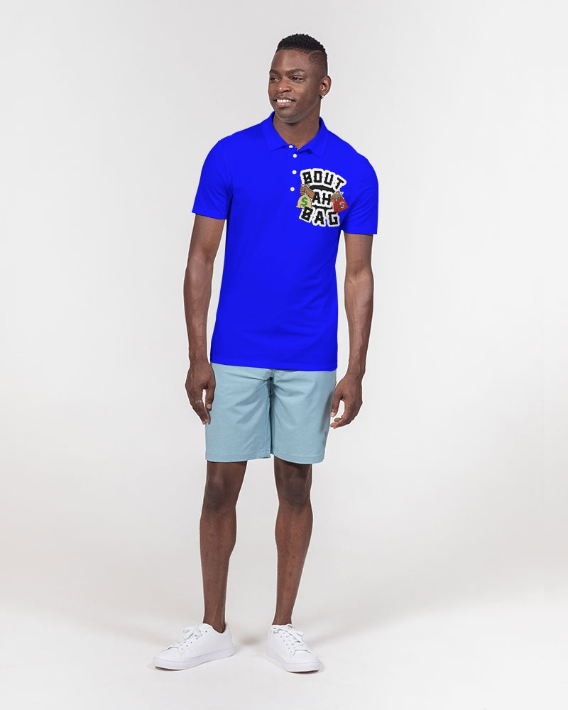 Bout Ah Bag Men's Slim Fit Short Sleeve Polo