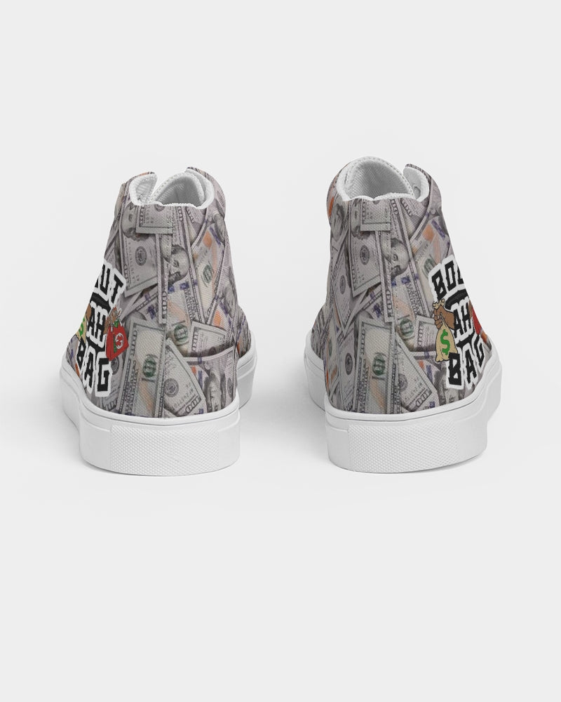 Bout Ah Bag Money In The Bank Women's Hightop Canvas Shoe