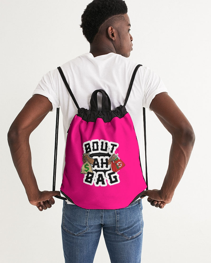 Bout Ah Bag Canvas Drawstring Bag