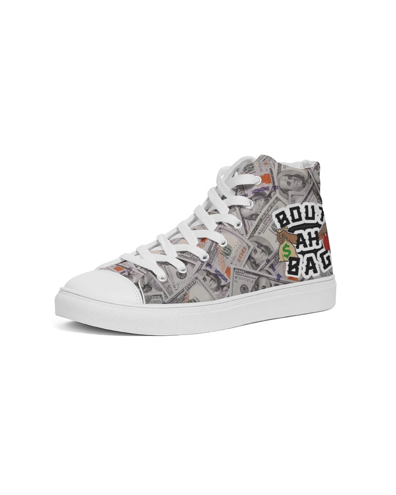 Bout Ah Bag Money In The Bank Women's Hightop Canvas Shoe