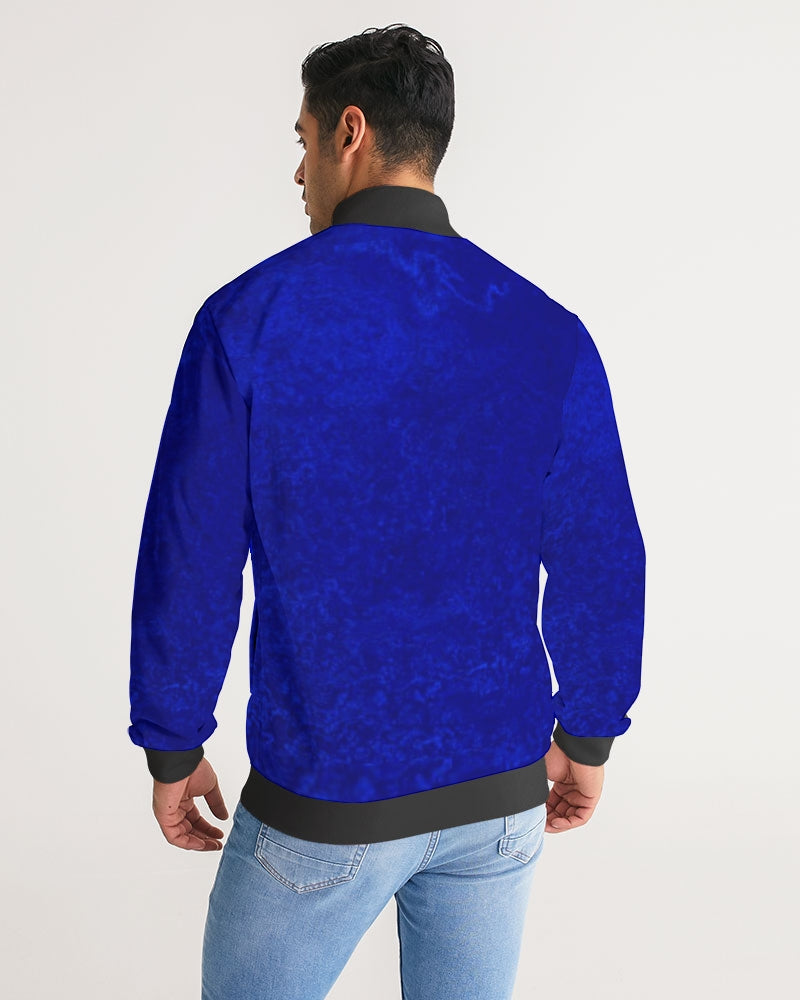 Royal Blue Bout A Bag Men's Stripe-Sleeve Track Jacket
