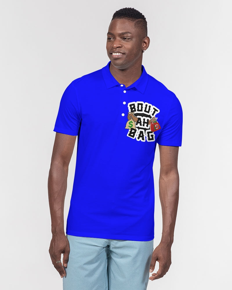 Bout Ah Bag Men's Slim Fit Short Sleeve Polo