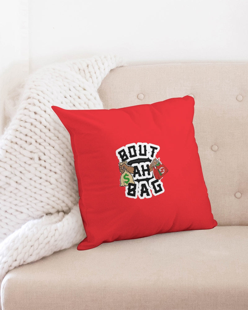 Bout Ah Bag Throw Pillow Case 18"x18"