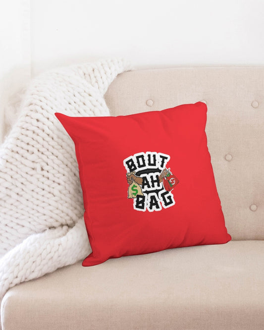 Bout Ah Bag Throw Pillow Case 18"x18"