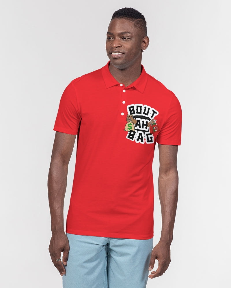 Bout Ah Bag Men's Slim Fit Short Sleeve Polo
