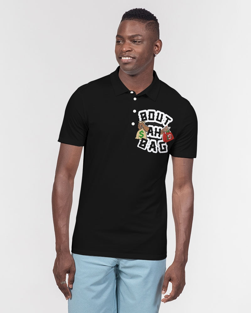 Bout Ah Bag Men's Slim Fit Short Sleeve Polo