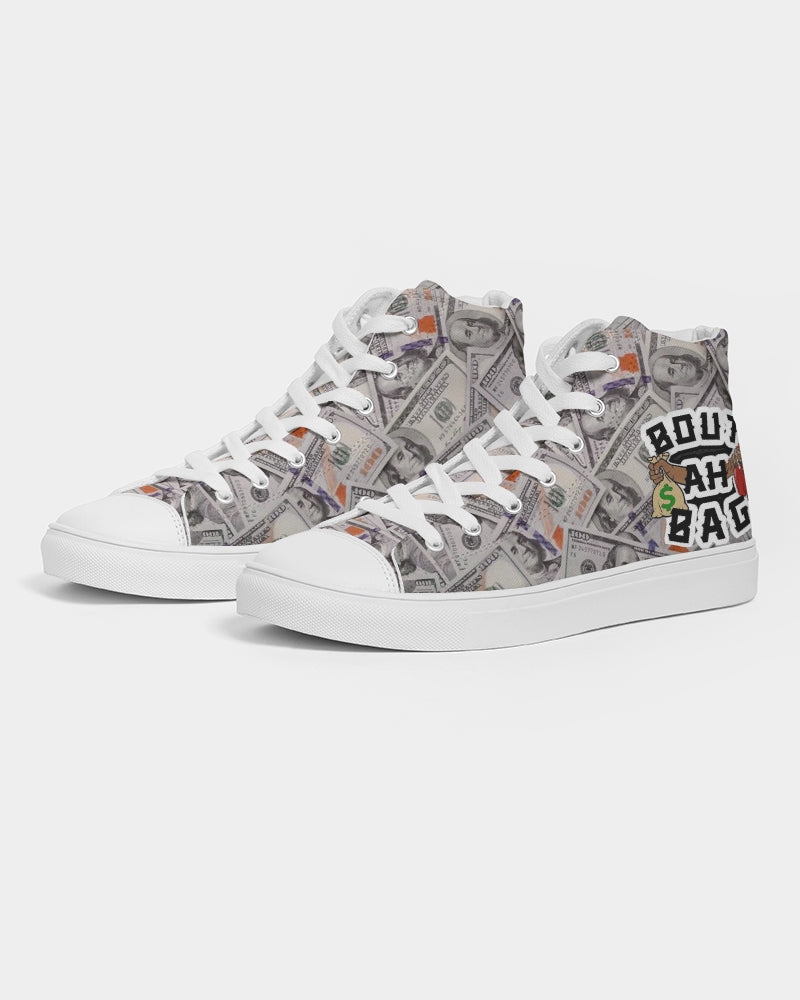 Bout Ah Bag Money In The Bank Women's Hightop Canvas Shoe